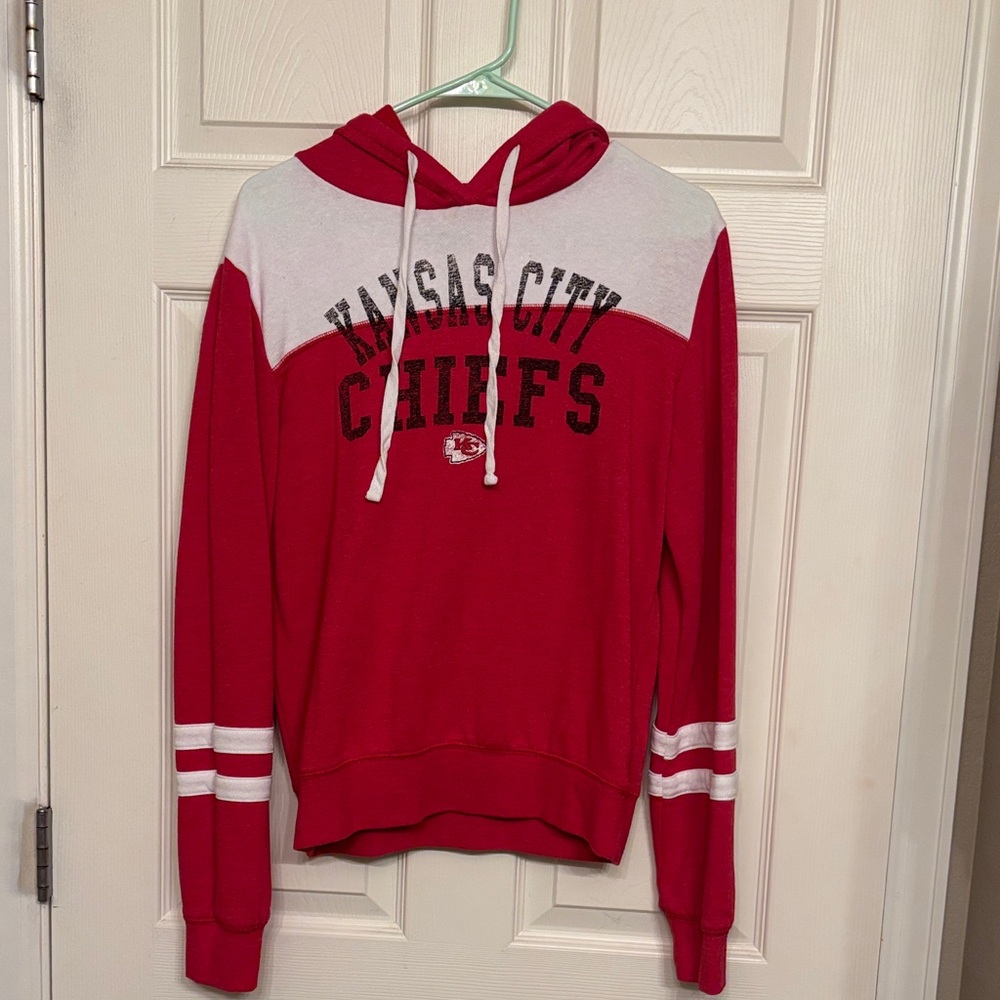 Kansas City Chiefs Women's Red and White Hoodie